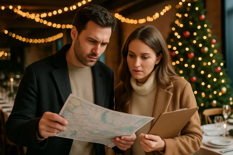 Het plannen van een last minute kerstfeest op locatie